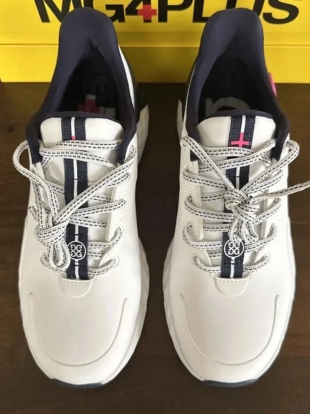 G/FORE GFORE MG4+ Solid Golf Shoe Sneaker Women's Size 8 Snow Twillight NEW - Picture 3 of 8